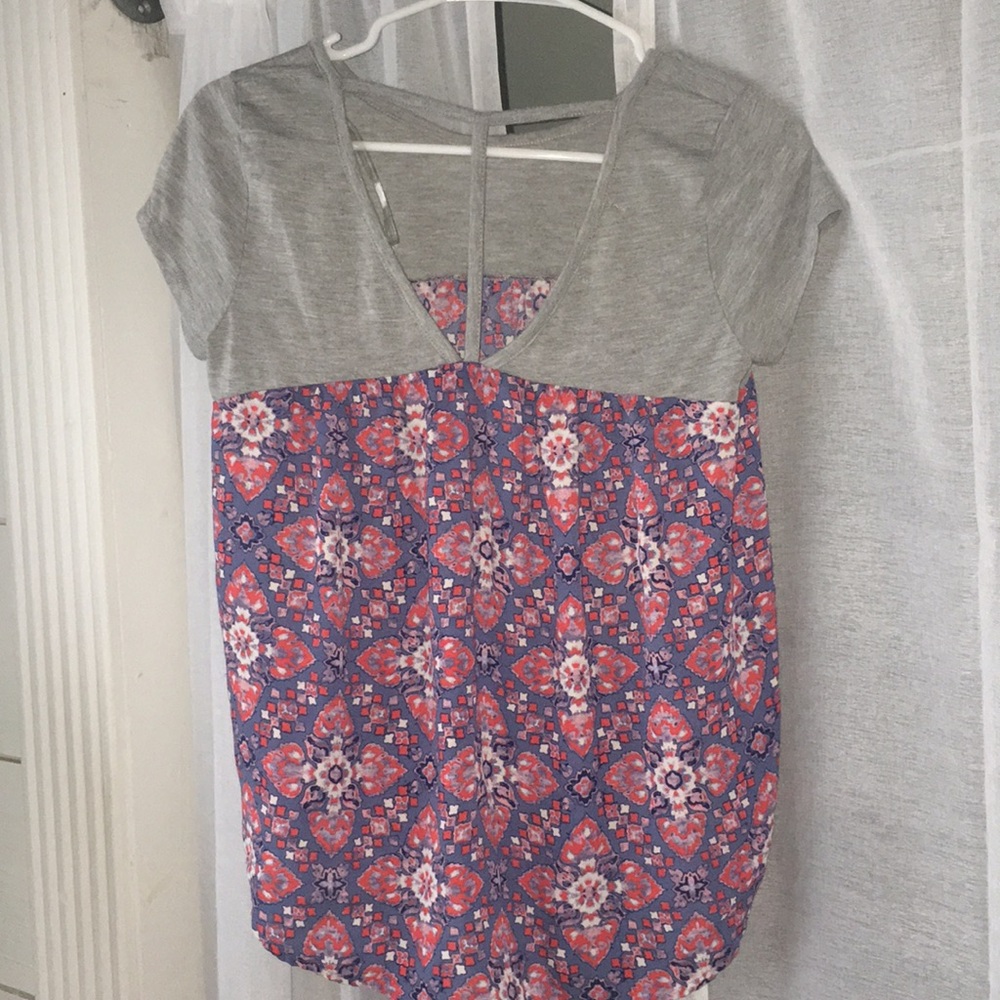 multicolored summer top